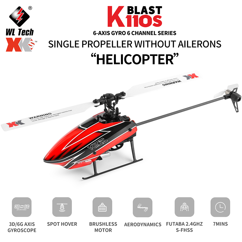 Wltoys XK K110S 6CH 3D 6G Syst - огляд і ціна Rc Helicopter Nitro